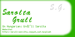 sarolta grull business card